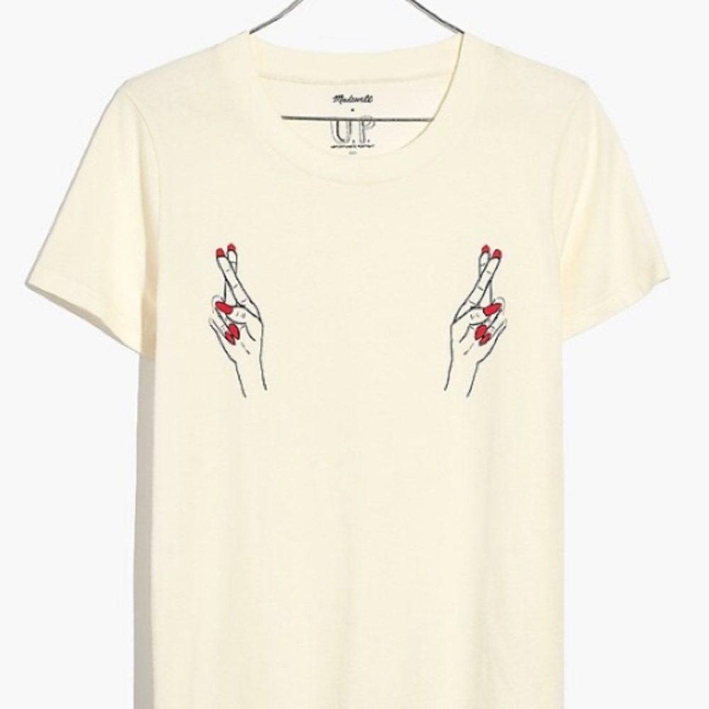 ISO Madewell x Unfortunate Portrait™ Fingers Crossed Tee